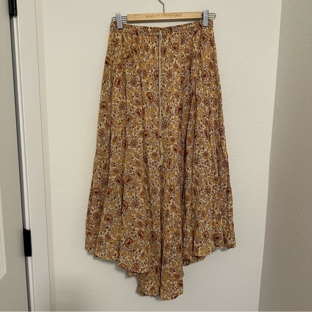 SPELL & The Gypsy Sundown Floral Maxi Skirt Elastic Waist Size Small Women’s - Picture 2 of 10